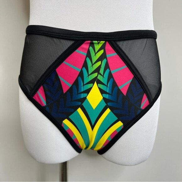 Andrea Iyamah Swim Womens Size Top Small Bottom Medium Snake High Waist Bikini - Picture 5 of 12